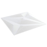 Wall Panels Star 12 pcs White star 50 x 50 cm XPS Foam 42051577