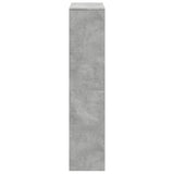 Room Divider Bookcase 4-Tier Concrete Grey 131.5x29x131.5 cm Engineered Wood 857970