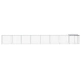 Chicken Cage with Roof Anthracite 803x98x90 cm Galvanised Steel 3189042