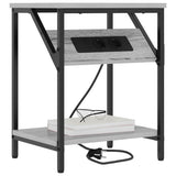 Bedside Cabinet 2 pcs Grey Sonoma 38 x 30 x 48 cm 859587