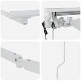 Electric Retractable Awning Frame White 4.5 x 3.5 m Steel 42024866