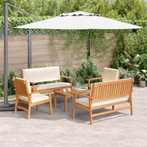 Garden Sofa Set 5 pcs Brown 75 x 45 x 38cm Solid Acacia wood 3331813