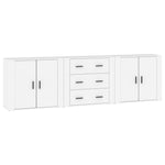 Sideboards 3 pcs White Engineered Wood 3185399