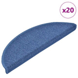 Stair Mats 20 pcs 56x17x3 cm Blue Half Round 3365788