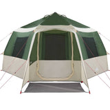 Cabin Tent 12-Person Green and White 405 x 405 x 273 cm 42001098