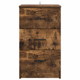 Bedside Cabinet Smoked oak 38 x 38 x 66 cm Engineered wood 883379