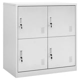 Locker Cabinets 5 pcs Light Grey 90x45x92,5 cm Steel 3095227