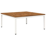 Coffee Table Natural and White 100 x 100.5 x 45 cm 901290