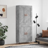 Highboard Concrete Grey 69,5x34x180 cm Engineered Wood 3199661
