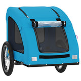Pet Bike Trailer Blue Oxford Fabric and Iron 93960