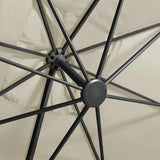 Cantilever Garden Parasol Sand Fabric with a PA coating, Aluminium 312344