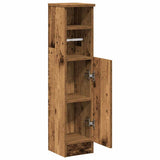 Bathroom Cabinet with Roll Holder Old Wood 20.5x22x90 cm 858504