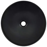 Wash Basin 41x12.5 cm Ceramic Black 143908