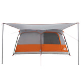 Family Tent with Roof Grey and Orange 500 x 400 x 230 cm 42028503