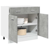 Drawer Bottom Cabinet Lyon Concrete Grey 80x46x81.5 cm Engineered Wood 856091
