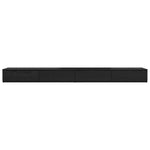 ZNTS Black Bed Drawers 180 x 36.5 x 16.5 cm Made of Engineered Wood 866980