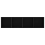 Book Cabinet/TV Cabinet Black 143x30x36 cm 800262