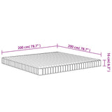 Foam Mattress Medium Soft 200x200 cm 373027