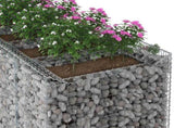 Gabion Raised Bed 3 pcs Silver 3422220