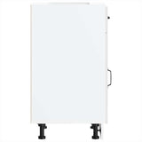 Kitchen Base Cabinet Kalmar High Gloss White Engineered Wood 853469
