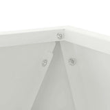 Planter White 30 x 30 x 30 cm Steel 883810