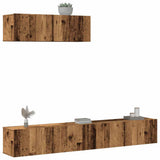3 Piece TV Cabinet Set Wall-mounted Old Wood Engineered Wood 3329205