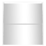 Shoe Cabinet with Mirror 2-Layer High Gloss White 63x17x67 cm 342631