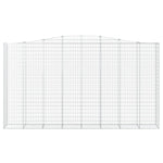 Arched Gabion Basket 400x50x220/240 cm Galvanised Iron 153421