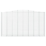 Arched Gabion Basket 400x50x220/240 cm Galvanised Iron 153421