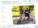 Kids Scooter Kick Scooter with 12" EVA Tyres, Rear Brake, Big Wheels Scooter for 5-12 Years Old, T3398P348517