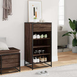 Shoe Rack Brown Oak 48x38x97.5 cm Engineered Wood 849213
