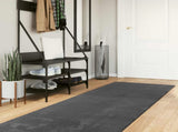 Medium Pile Soft and Washable Rug HUARTE Anthracite 80 x 400 cm 42022482