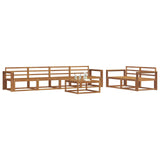 Outdoor Sofa Set 7 pcs Natural Solid Acacia Wood 3367232