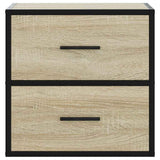 ZNTS Wall-mounted Bedside Cabinets 2 pcs Sonoma Oak 40x31x39.5 cm 848727