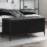 Storage Bench Black 102x42x45 cm Engineered Wood 835147