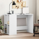 Desk White 102x50x75 cm Engineered Wood 840541