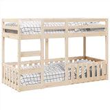 Bunk Bed 75x190 cm Solid Wood Pine 3308595