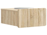 Wall-Mounted Bedside Cabinet 2 pcs Sonoma Oak 33 x 34.5 x 24 cm 898260