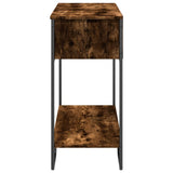 Console Table Smoked Oak 100x35x74.5 cm Engineered Wood 848531
