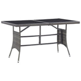 ZNTS 5 Piece Garden Dining Set Poly Rattan Anthracite & Grey 3059445