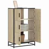 Highboard Sonoma Oak 68x35x106.5 cm Engineered Wood and Metal 849070