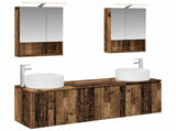 Bathroom Cabinet Set 5 pcs Old Wood Engineered Wood 3406565