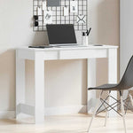 ZNTS Desk White 100x45x75 cm Engineered Wood 860427