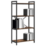 Bookshelf Smoked Oak 60 x 30 x 120 cm Engineered Wood 868391