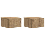 Wall-Mounted Side Table 2 pcs Artisan Oak 34.5 x 33 x 20 cm 898784