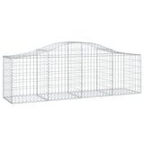 Arched Gabion Baskets 11 pcs 200x50x60/80 cm Galvanised Iron 3145607