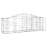 Arched Gabion Baskets 18 pcs 200x50x60/80 cm Galvanised Iron 3145612