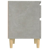 Bedside Cabinet Concrete Grey 40x35x50 cm 821834