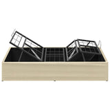 Electric Adjustable Bed Frame Cream 200 x 90 x 33.5 cm Steel 42037293