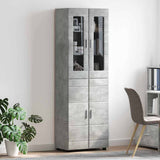 Highboard FLORIN Concrete Grey 60 x 35 x 182 cm Engineered Wood 3397917